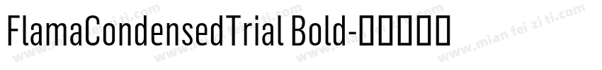 FlamaCondensedTrial Bold字体转换
